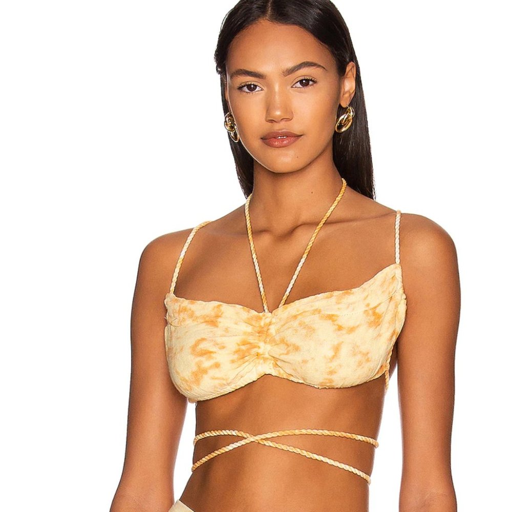 Gold Marble Strappy Top, New with Tags